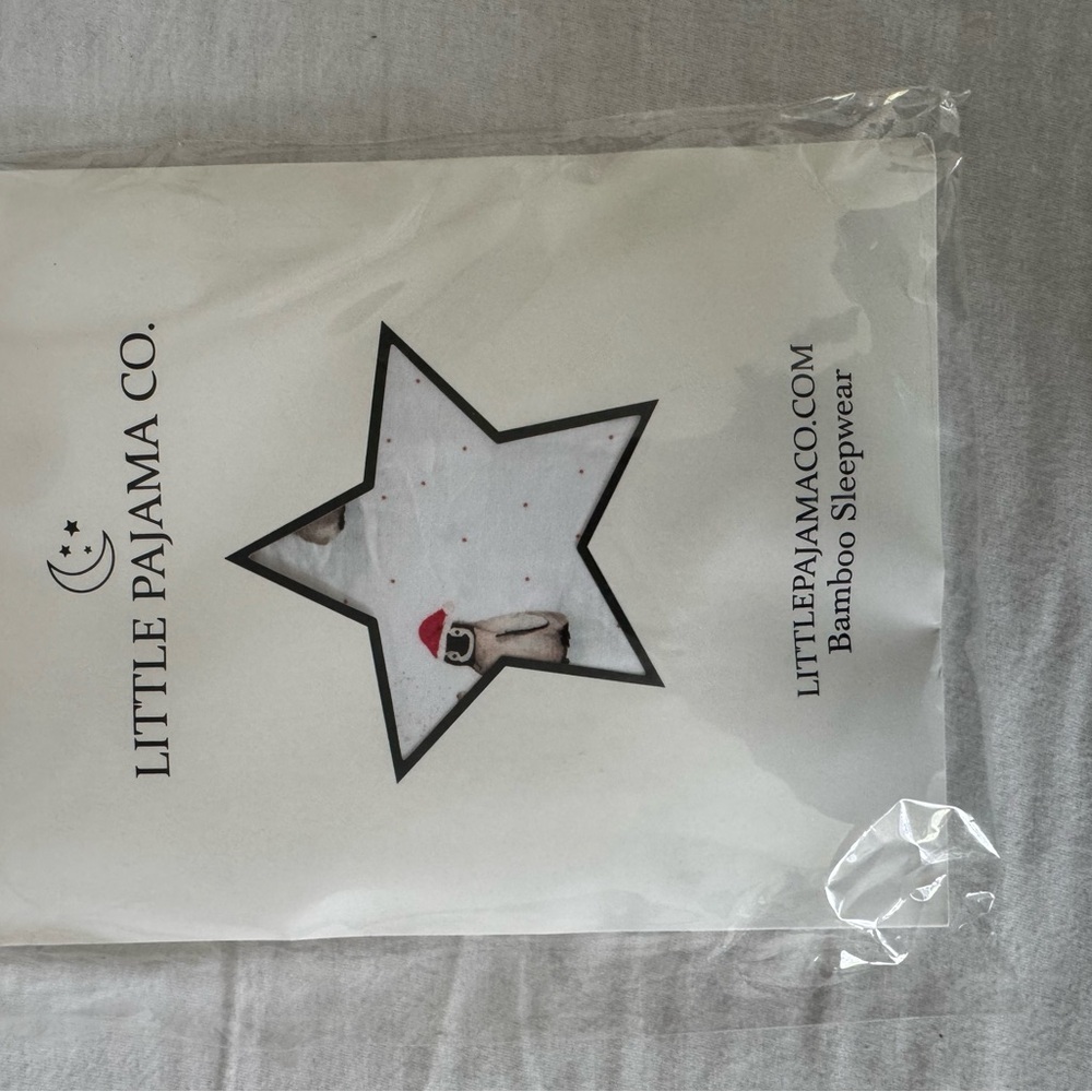 Kids Pajama Set - White with Red Accents